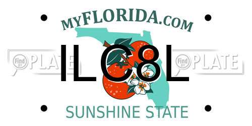 ILC8L Florida License Plate
