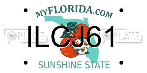 ILCJ61 Florida License Plate