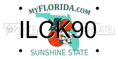 ILCK90 Florida License Plate