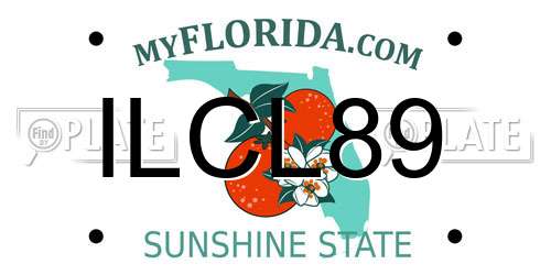 ILCL89 Florida License Plate