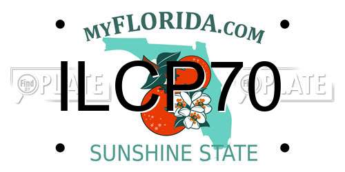 ILCP70 Florida License Plate