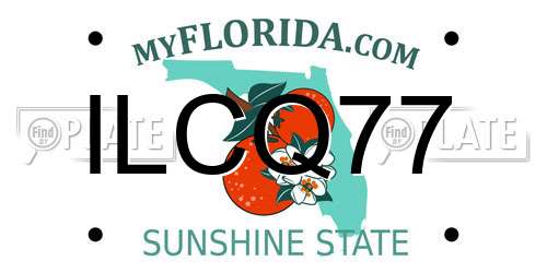 ILCQ77 Florida License Plate