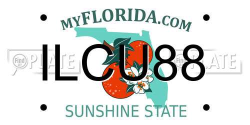 ILCU88 Florida License Plate