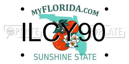 ILCY90 Florida License Plate