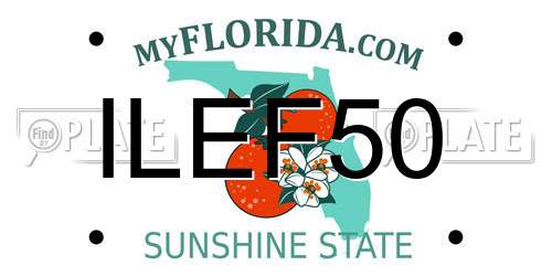 ILEF50 Florida License Plate