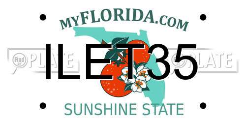 ILET35 Florida License Plate