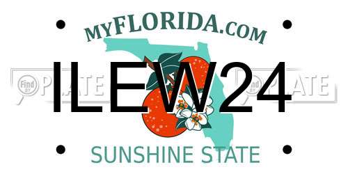 ILEW24 Florida License Plate