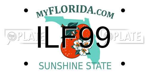 ILF99 Florida License Plate
