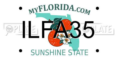ILFA35 Florida License Plate