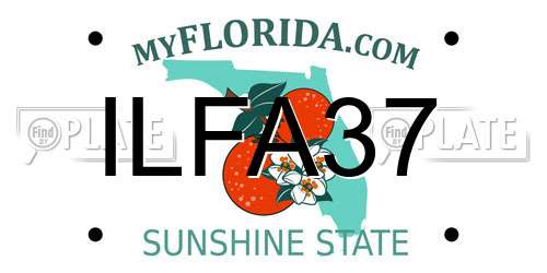 ILFA37 Florida License Plate