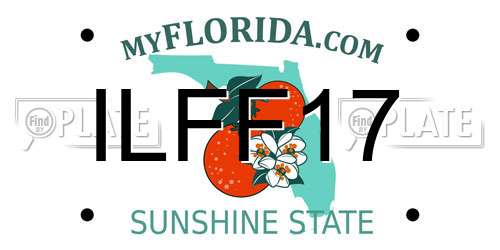 ILFF17 Florida License Plate