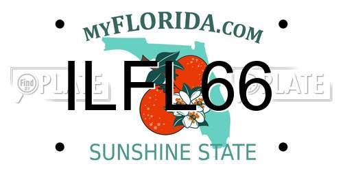 ILFL66 Florida License Plate