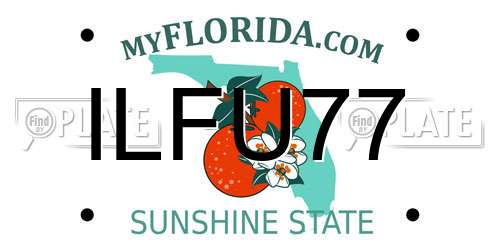 ILFU77 Florida License Plate