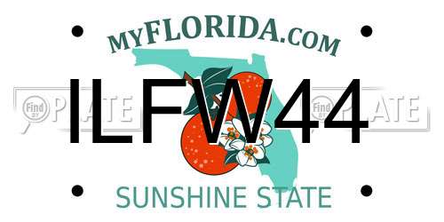 ILFW44 Florida License Plate