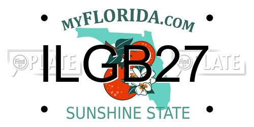 ILGB27 Florida License Plate