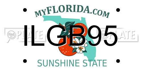 ILGB95 Florida License Plate