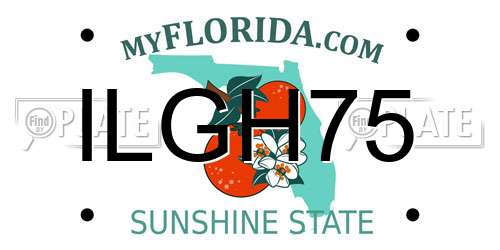 ILGH75 Florida License Plate