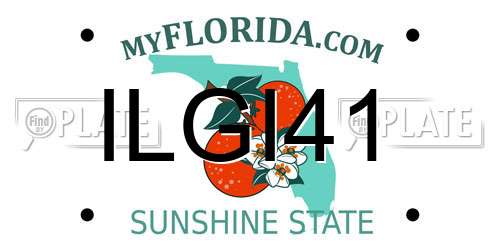 ILGI41 Florida License Plate