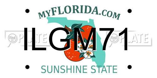 ILGM71 Florida License Plate