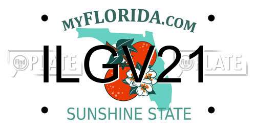 ILGV21 Florida License Plate