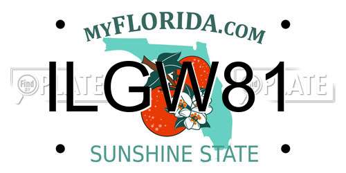 ILGW81 Florida License Plate