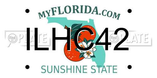 ILHC42 Florida License Plate