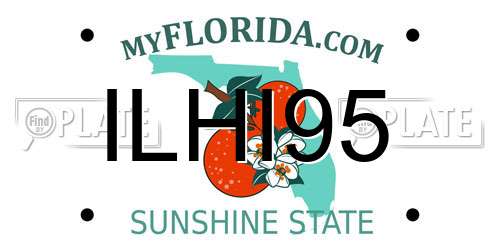 ILHI95 Florida License Plate