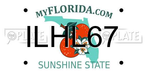 ILHL67 Florida License Plate