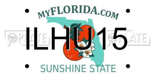 ILHU15 Florida License Plate