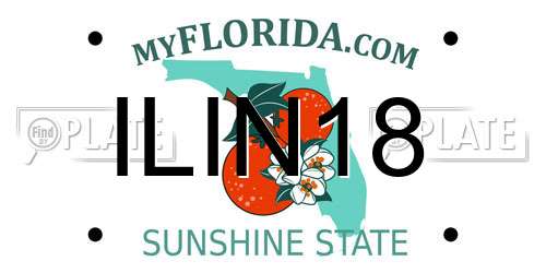 ILIN18 Florida License Plate