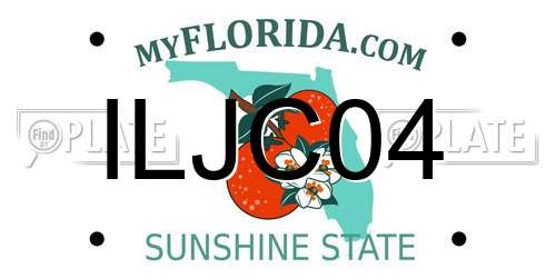 ILJC04 Florida License Plate