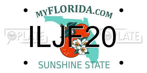 ILJF20 Florida License Plate