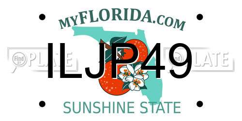 ILJP49 Florida License Plate