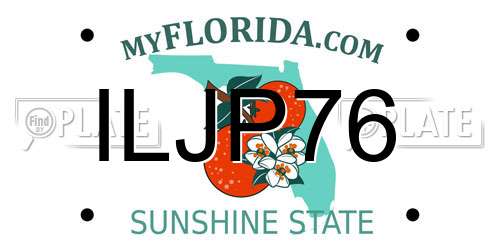 ILJP76 Florida License Plate