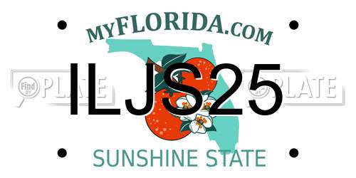 ILJS25 Florida License Plate