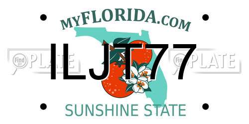 ILJT77 Florida License Plate
