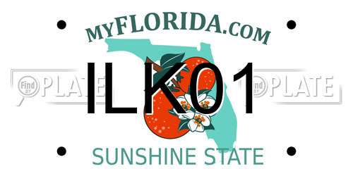 ILK01 Florida License Plate