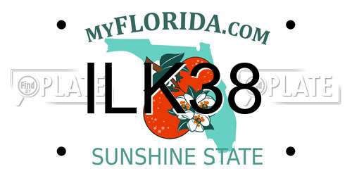 ILK38 Florida License Plate