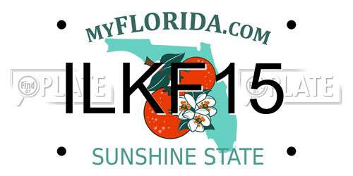 ILKF15 Florida License Plate