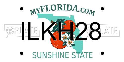 ILKH28 Florida License Plate