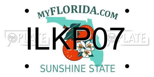 ILKP07 Florida License Plate