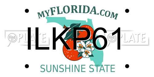 ILKP61 Florida License Plate