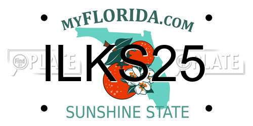 ILKS25 Florida License Plate