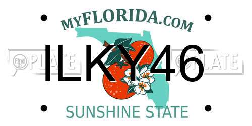 ILKY46 Florida License Plate
