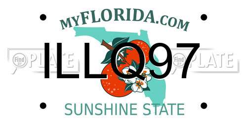 ILLQ97 Florida License Plate