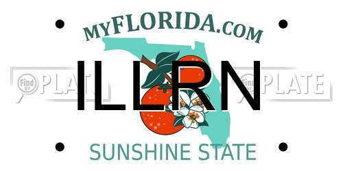 ILLRN Florida License Plate
