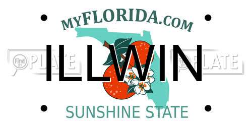 ILLWIN Florida License Plate