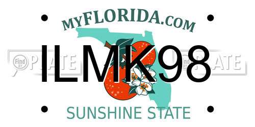 ILMK98 Florida License Plate