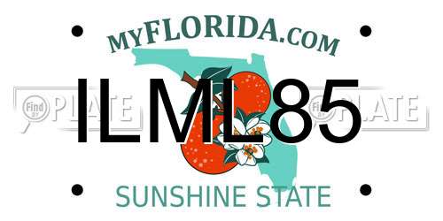 ILML85 Florida License Plate