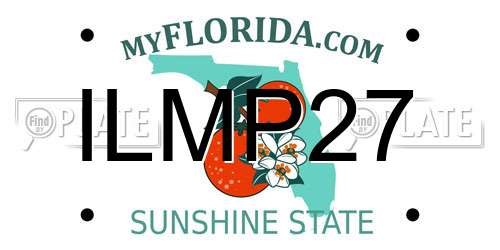 ILMP27 Florida License Plate